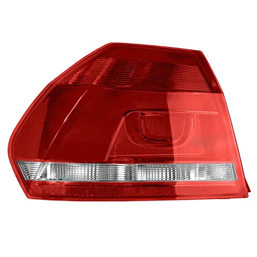 TRQ Driver Side Outer Tail Light Assembly Compatible with 2012-2015 Passat VW2804108 - Image 1