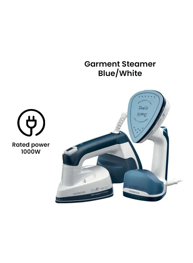 KENWOOD Garment Steamer With Iron 180ml 0.18 L 1000 W GSP40.000WB Blue/White - Image 2