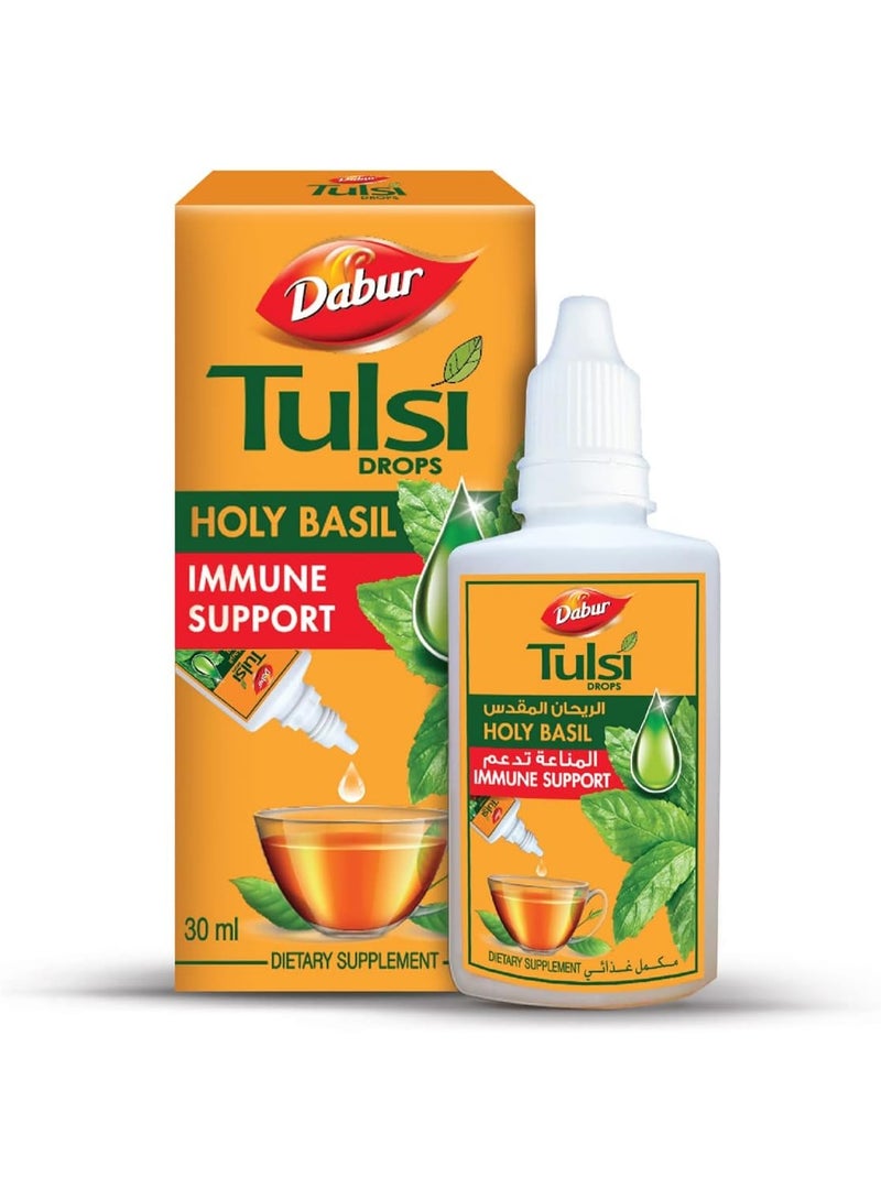 دابر قطرات تولسي ذات خصائص مضادة للأكسدة توفر الراحة من السعال ونزلات البرد وتعزز صحة الجهاز التنفسي وتعزز المناعة 30 مل - Image 1