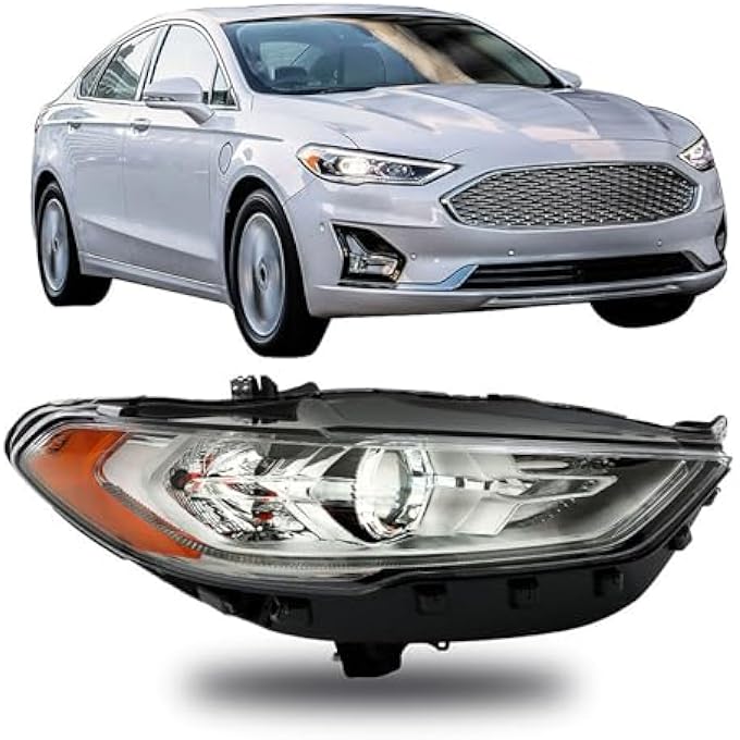 LABLT Headlight Replacement For 2017 2018 2019 Fusion Halogen Headlamp Assembly Right Passenger Side - Image 1