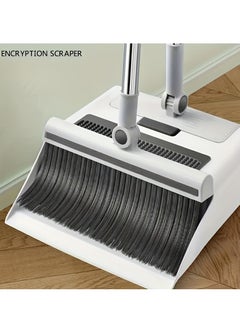 Cozy Nest 180º Rotating Broom and Dustpan Set Adjustable Long Handle With 2 Extra soft Combo Brush for Home Kitchen Office Foldable Dustpan for Indoor/Outdoor Floor Cleaning  - Image 5