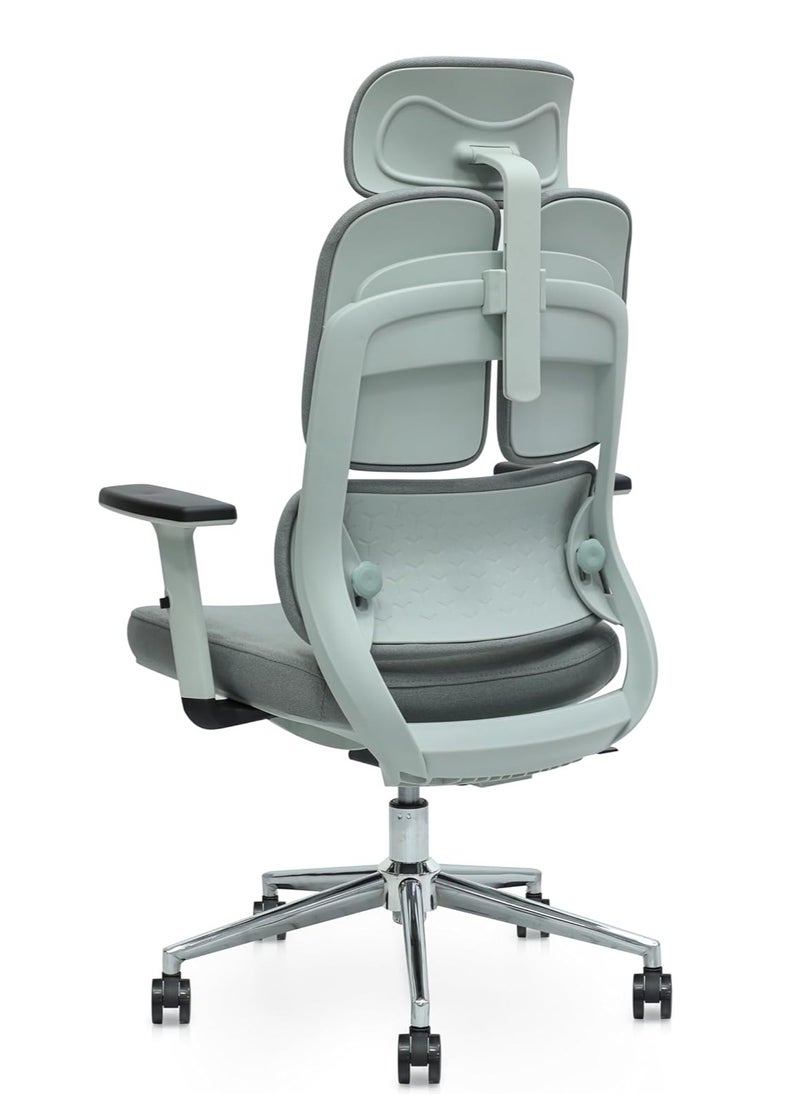 KARNAK KARNAK Ergonomic Office Computer Chair Recliner with Adaptive Lumbar Support Adjustable Headrest Swivel Rolling Desk Chair Task Chairs 90°-120° Tilt Function Adjustable Height,One Size,Black  - Image 2
