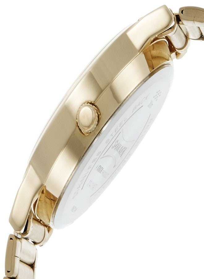 Sonata Quartz Analog with Day and Date Champagne Dial Stainless Steel Strap Watch for Men-NP1141YM10 - Image 3