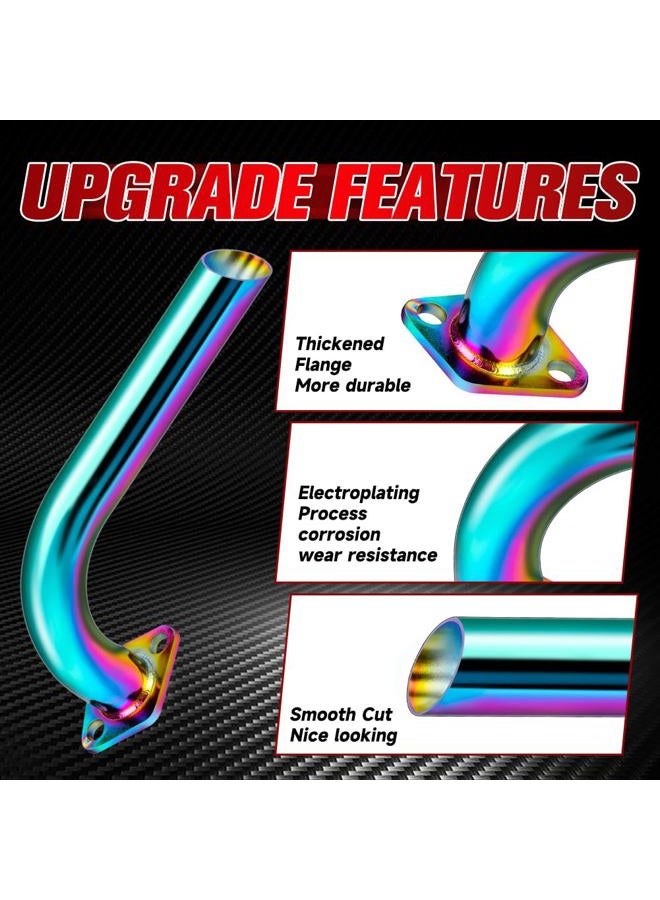 FVRITO 212cc Exhaust Pipe Kit for Predator 196cc Coleman CT200U BT200X CT200U-EX KT196 6.5HP GX160 GX200 Tillotson Mini Bike Baja MB200 Clone Engine Go Kart Performance Parts Colorful - Image 4