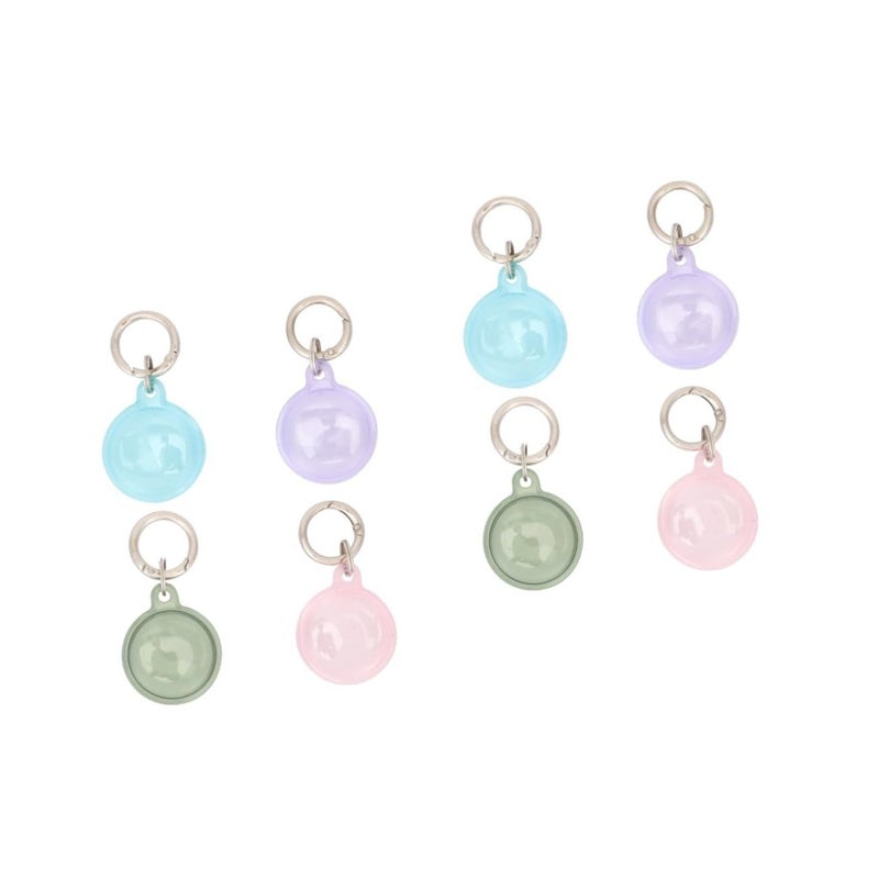 8 Pcs Pet Tracker Protective TPU Covers Assorted Color 8x4cm Car Key Tracking Device Case - Image 2