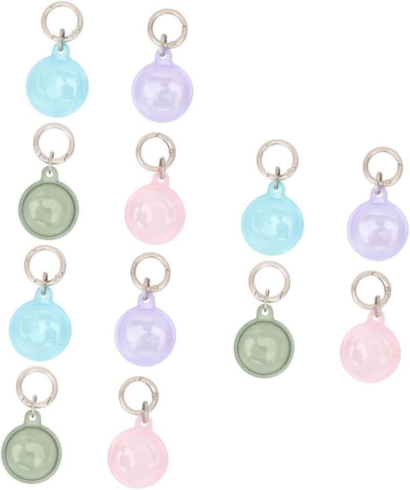 8 Pcs Pet Tracker Protective TPU Covers Assorted Color 8x4cm Car Key Tracking Device Case - Image 1