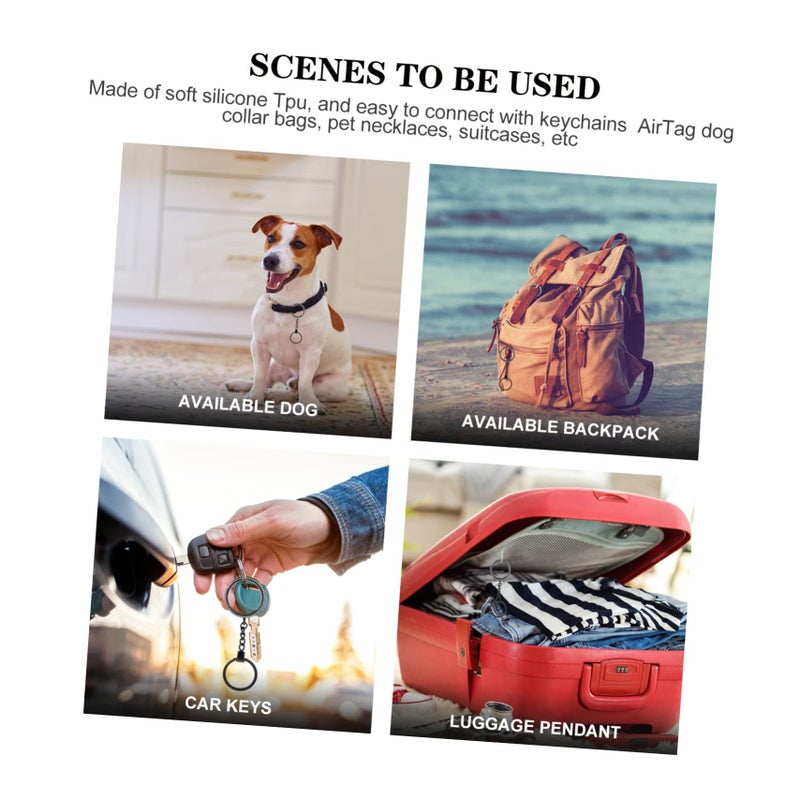 8 Pcs Pet Tracker Protective TPU Covers Assorted Color 8x4cm Car Key Tracking Device Case - Image 5