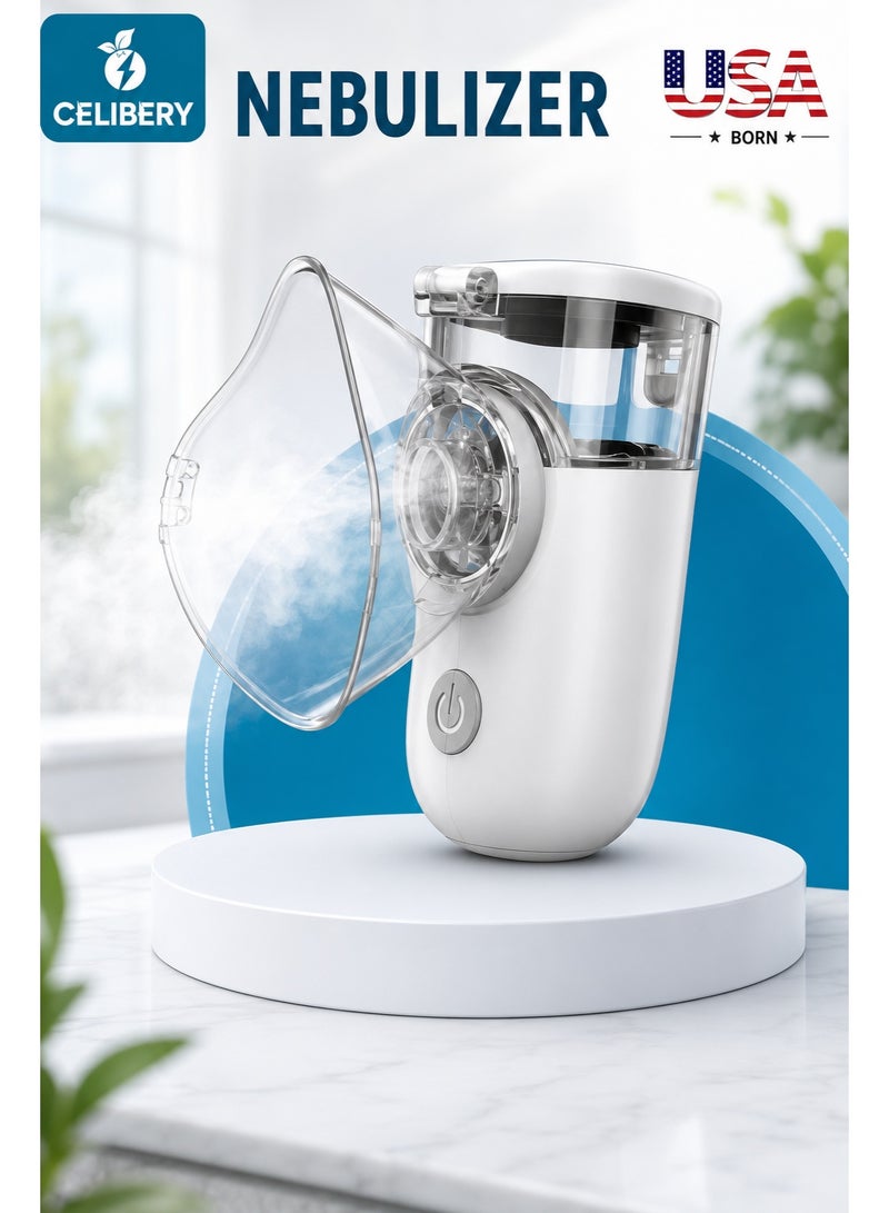Celibery Portable Mesh Nebulizer – Rechargeable Handheld Nebulizer for Adults & Children | Quiet, Compact & Easy to Use - Image 1