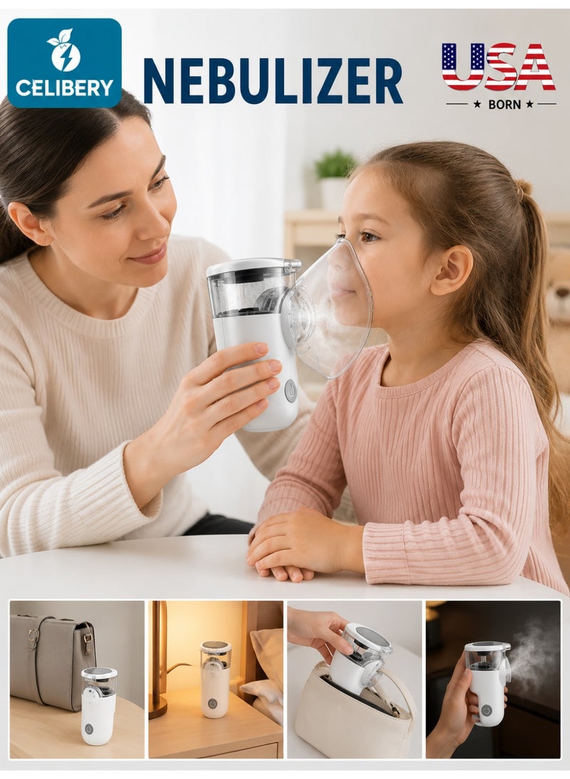 Celibery Portable Mesh Nebulizer – Rechargeable Handheld Nebulizer for Adults & Children | Quiet, Compact & Easy to Use - Image 2