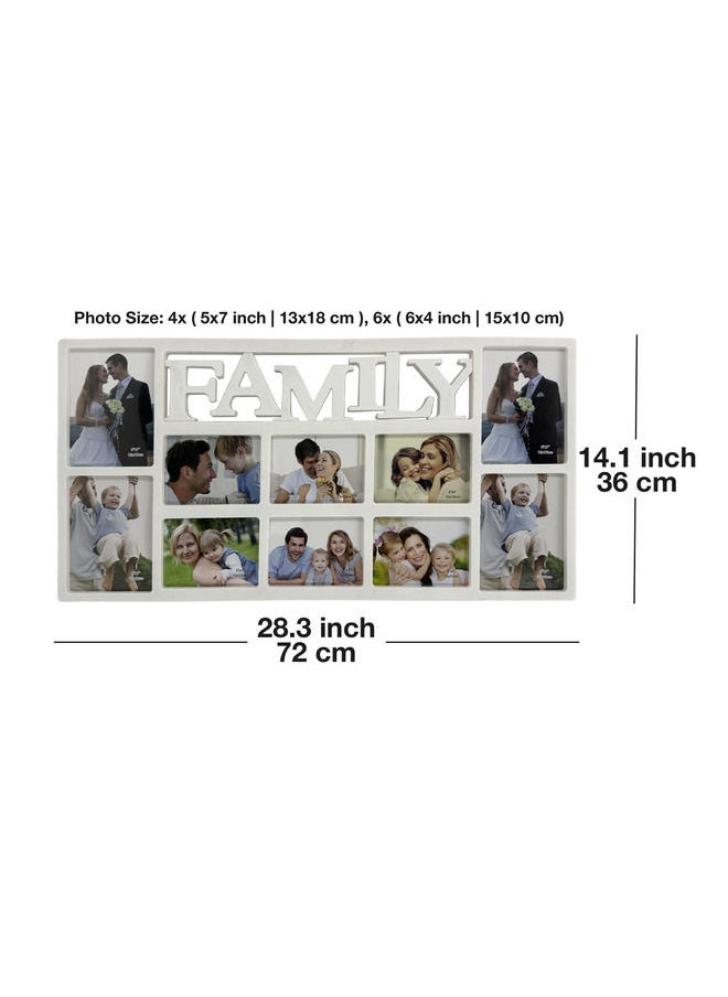 Decorhills Plastic Family Design Multi Pictures Collage Photo Frame | Wall Mount Display | Holds Multiple Photos | White Frame | Durable & Lightweight | Home & Office Décor | 1-Pc - pzsku/ZB8EC80E5FCD54162B37FZ/45/_/1720530116/34d266fc-20c1-4344-a6c9-c18b0e2a3264