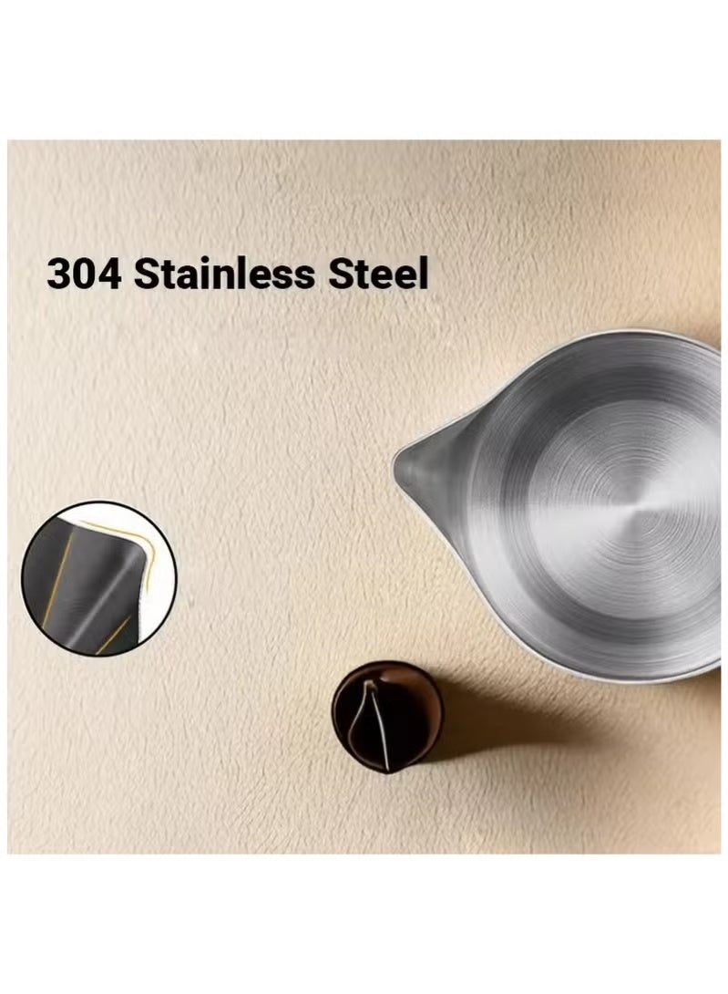 Electric Coffee Kettle,Turkish Coffee Maker, 500ml Stainless Steel Coffee Pot, 600W Fast Heating Coffee Kettle with 360-Degree Rotation, Portable Electric Coffee Boiler for Home Office - Image 4