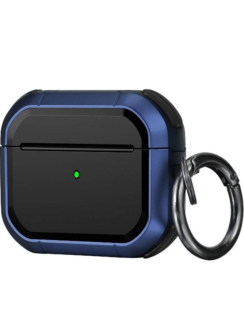 GENNEXT - Airpods 3 Case(2021) with Keychain,Full-Body Rugged Military Grade Protective Cover for Airpods 3rd Generation(2021),Shock Absorption Corner Design,Durable Armor Case,Blue - Image 1