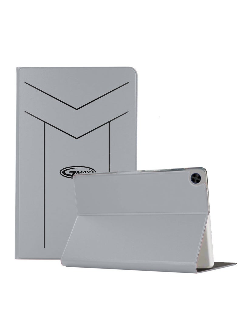 جيماكس غطاء حقيبة فليب من الجلد PU المغناطيسي لسامسونج جالكسي تاب A11+ 2025 (11.0 بوصة) (TCFPSR) - رمادي - Image 1