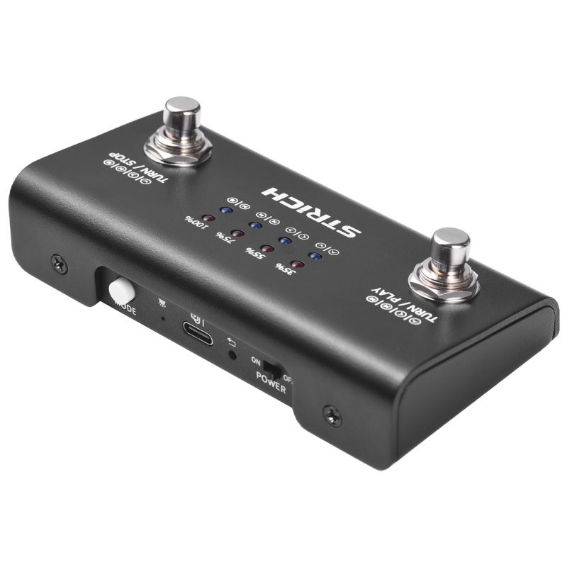 STRICH Wireless Page Turner Pedal Rechargeable 400mAh BT Foot Pedal - Versatile Multifunctional Music Page Turner for Musicians - Image 5