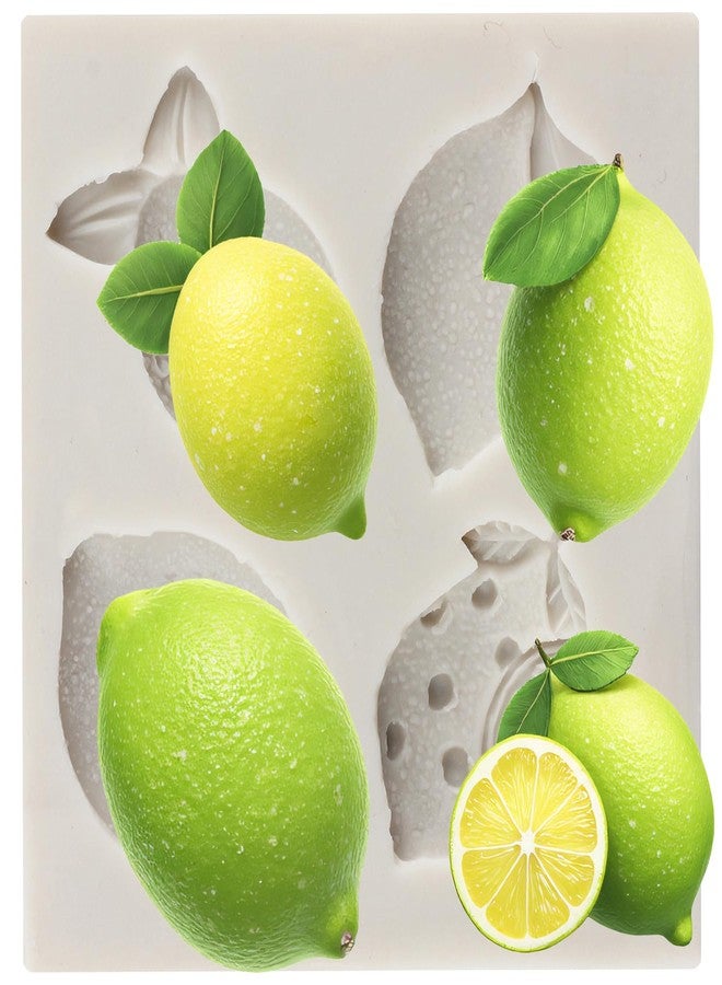 YANQINMS Lemon Fondant Molds Summer Fruit Lemon Silicone Candy Chocolate Mold For Sugar Cake Decorating Cupcake Topper Gum Paste Polymer Clay - Image 1