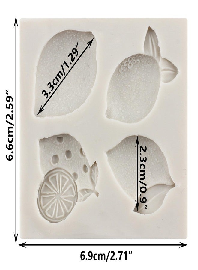 YANQINMS Lemon Fondant Molds Summer Fruit Lemon Silicone Candy Chocolate Mold For Sugar Cake Decorating Cupcake Topper Gum Paste Polymer Clay - Image 2