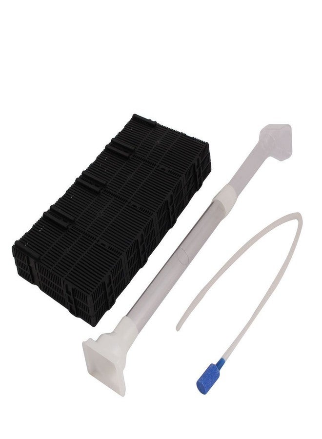 أكس أم أتش أف لوحة ترشيح بلاستيكية لحوض السمك، خرطوم مضخة هواء، 20 قطعة، أسود - Image 1