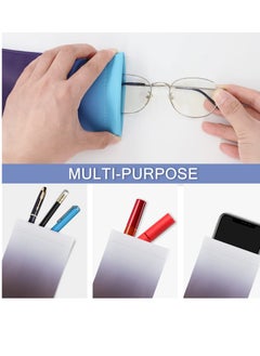 Generic 3-Pack Soft PU Sunglasses Cases, Waterproof Portable Travel Pouches for Women, Stylish Leather Eyewear Bags for Spectacles and Sunglasses.  - Image 4