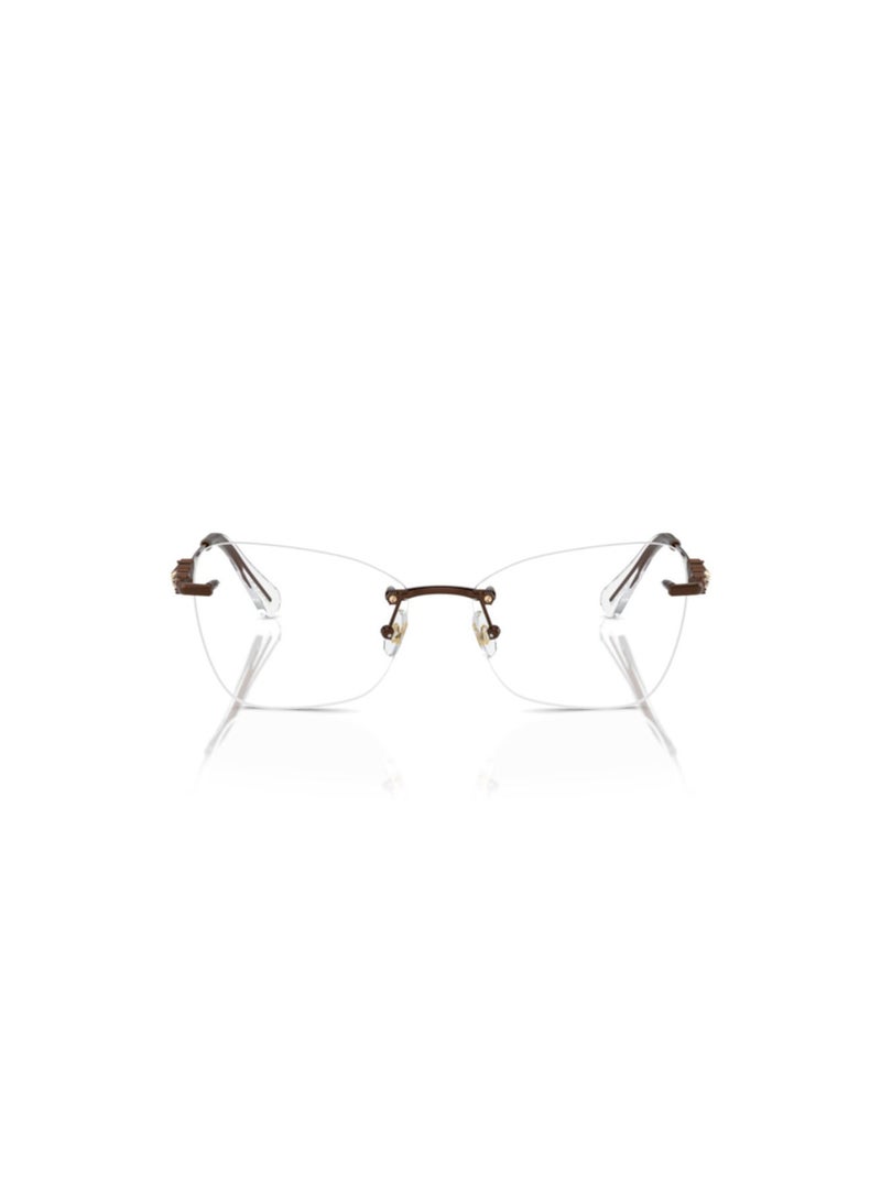 SWAROVSKI Swarovski Woman Butterfly  Eyeglasses- Sk 1014 - Lense Size:53Mm - Light Brown - Image 4