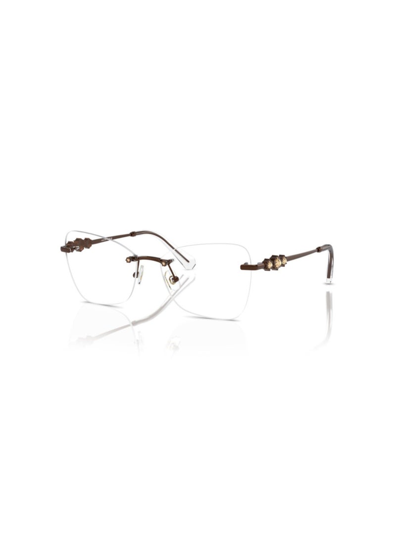 SWAROVSKI Swarovski Woman Butterfly  Eyeglasses- Sk 1014 - Lense Size:53Mm - Light Brown - Image 1