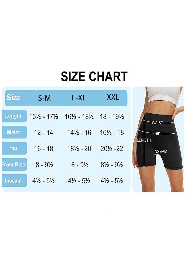 RATSAW Stretchy High Waisted Yoga Shorts Cycling Shorts for Women Biker Workout Running Gym Shorts  - Image 2