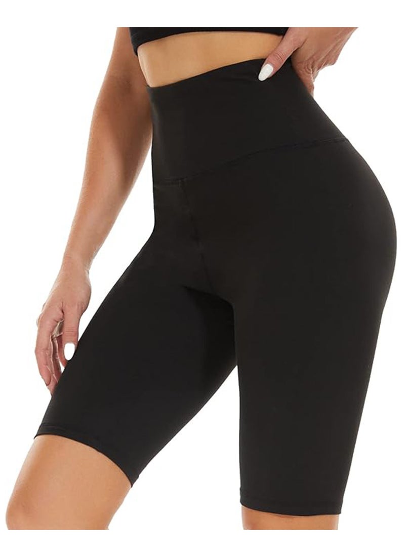 RATSAW Stretchy High Waisted Yoga Shorts Cycling Shorts for Women Biker Workout Running Gym Shorts  - Image 1