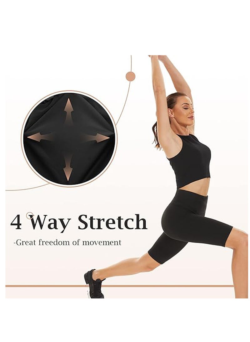 RATSAW Stretchy High Waisted Yoga Shorts Cycling Shorts for Women Biker Workout Running Gym Shorts  - Image 5