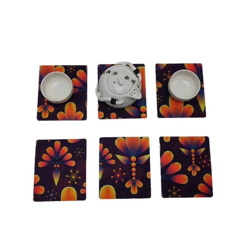 Y&D Thick Felt Coasters – Square High-Quality Absorbent Glass Coasters for Home, Office, Kitchen & Bar – Premium Non-Slip Drink Coasters - Image 3