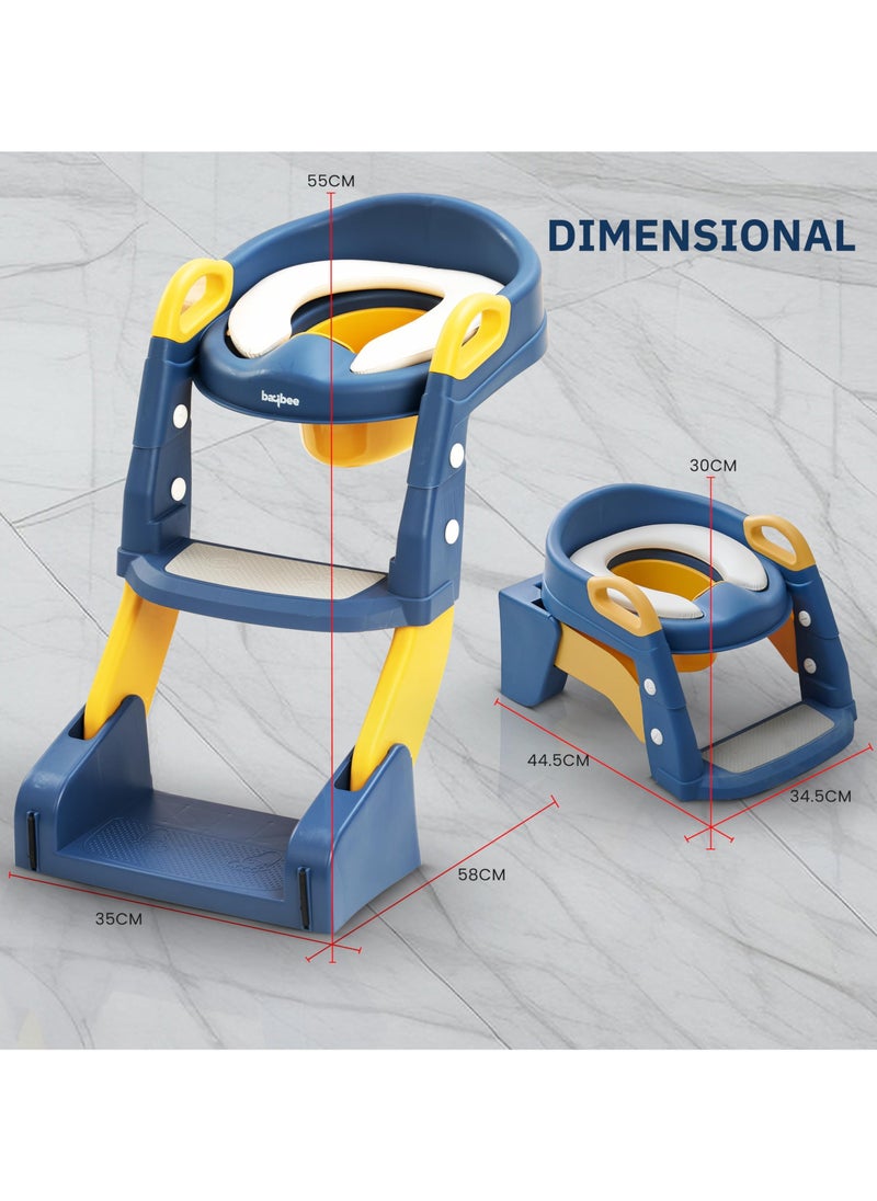 XiuWoo 3-in-1 Baby Potty Seat With Ladder for Kids Baby Potty Ladder Training Chair with Splash Guard And Cushion Seat Kids Toilet Seat Potty Chair for 1-8 Years Boys Girls  - Image 5