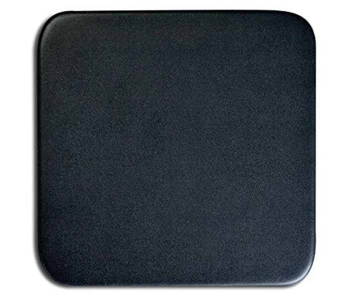 Dacasso A1053 Leather Square Coaster, Black - Image 1