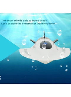 GoolRC Mini Rc Submarine Boat, Remote Control Waterproof Diving Toy For Kids (White)  - Image 5