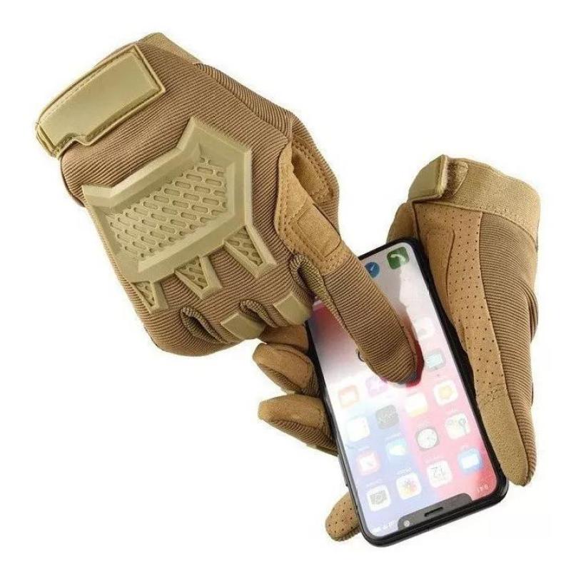 Motorcycle Gloves XL Khaki Ultra-fine Fiber Durable - Lightweight Soft-touch Thermal Protection Retro Style Gloves for Dynamic Motorcycling & Outdoor Activities - Image 3