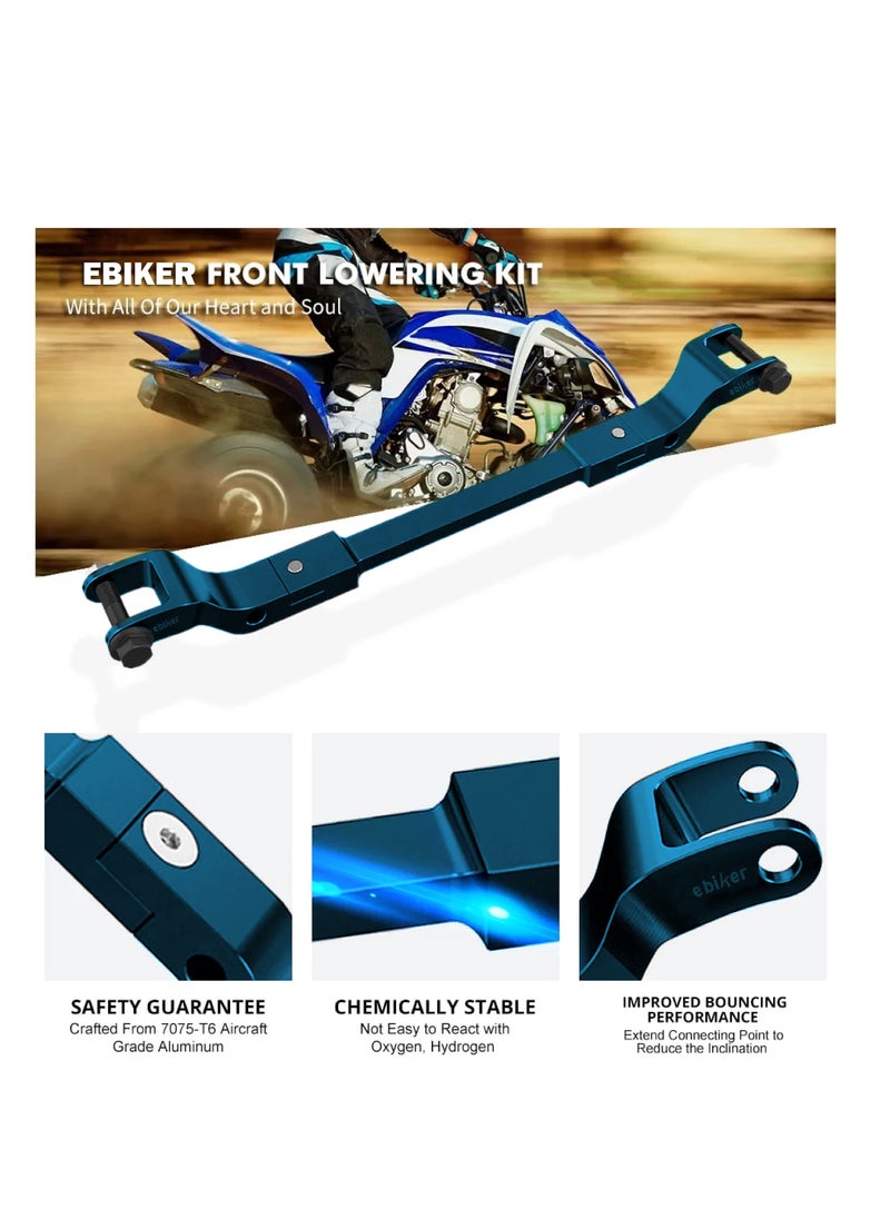 General - Blue Front Lowering Kit Compatible with Yamaha Raptor 700 - Image 1