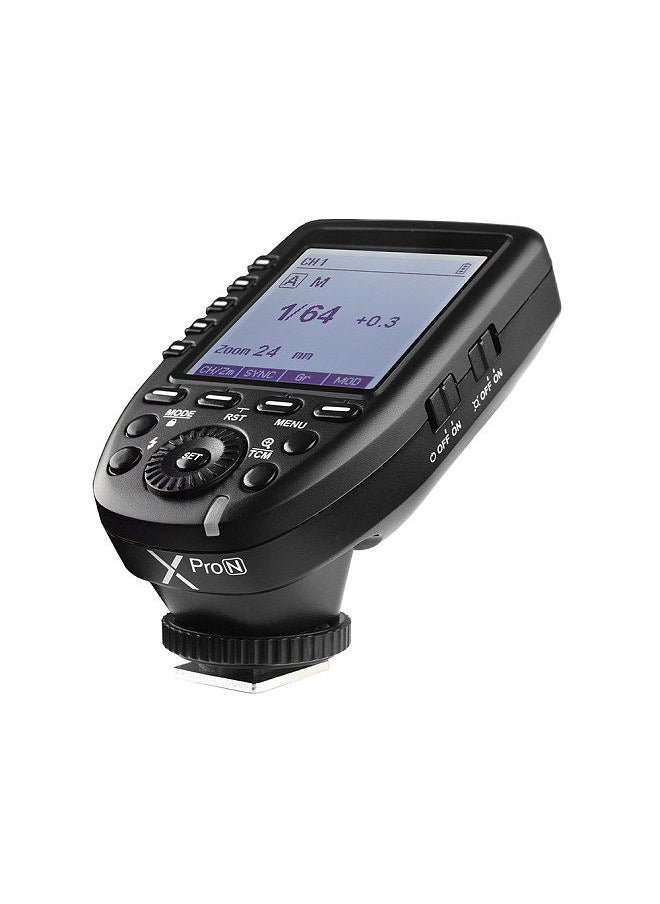 Godox - Godox Xpro-N i-TTL Flash Trigger Transmitter with Large LCD Screen 2.4G Wireless X System 32 Channels 16 Groups Support TTL Autoflash 1/8000s HSS - Image 1