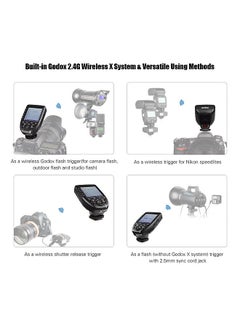 Godox Godox Xpro-N i-TTL Flash Trigger Transmitter with Large LCD Screen 2.4G Wireless X System 32 Channels 16 Groups Support TTL Autoflash 1/8000s HSS  - Image 5