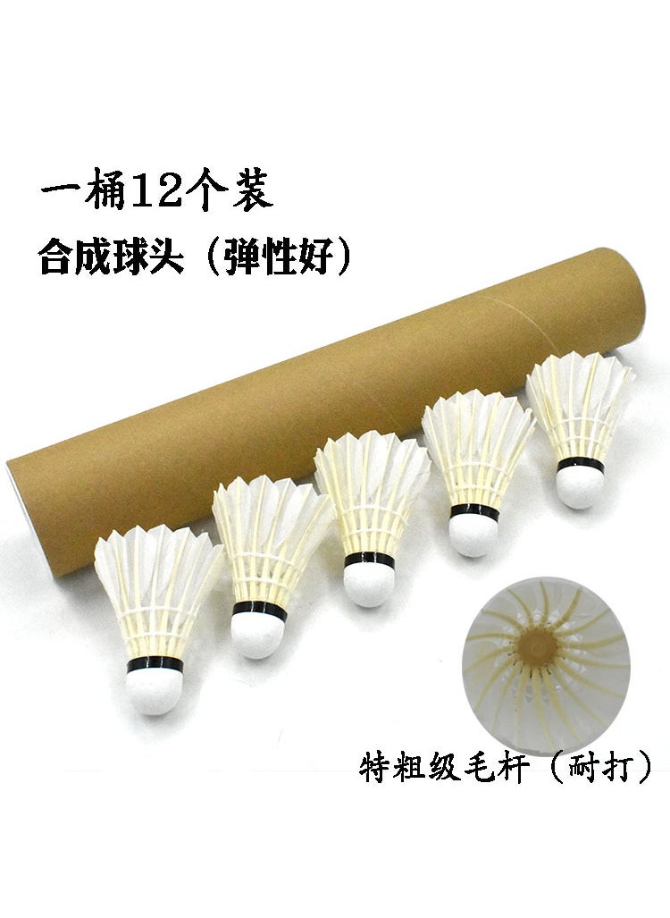 Generic - Durable Duck Feather Badminton Shuttlecocks with Lights Luminous ball with lamp (nylon material) - Image 1