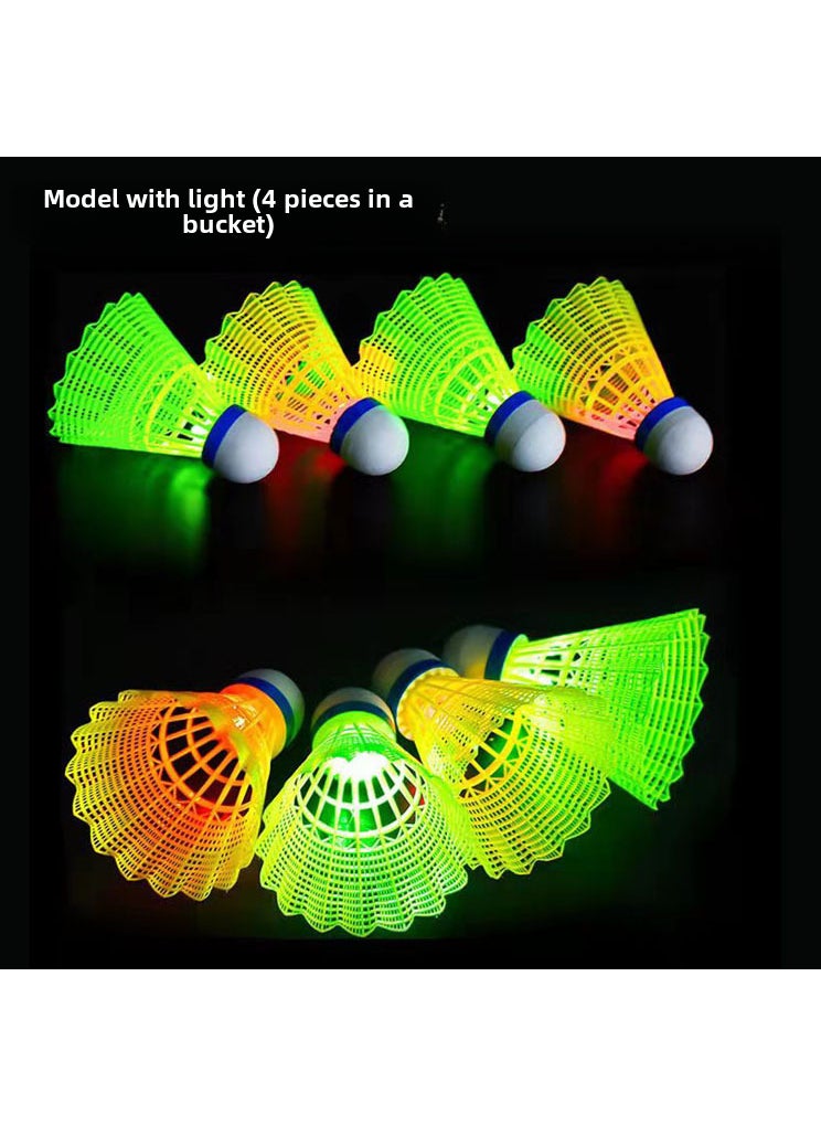 Generic - Durable Duck Feather Badminton Shuttlecocks with Lights Luminous ball with lamp (nylon material) - Image 1