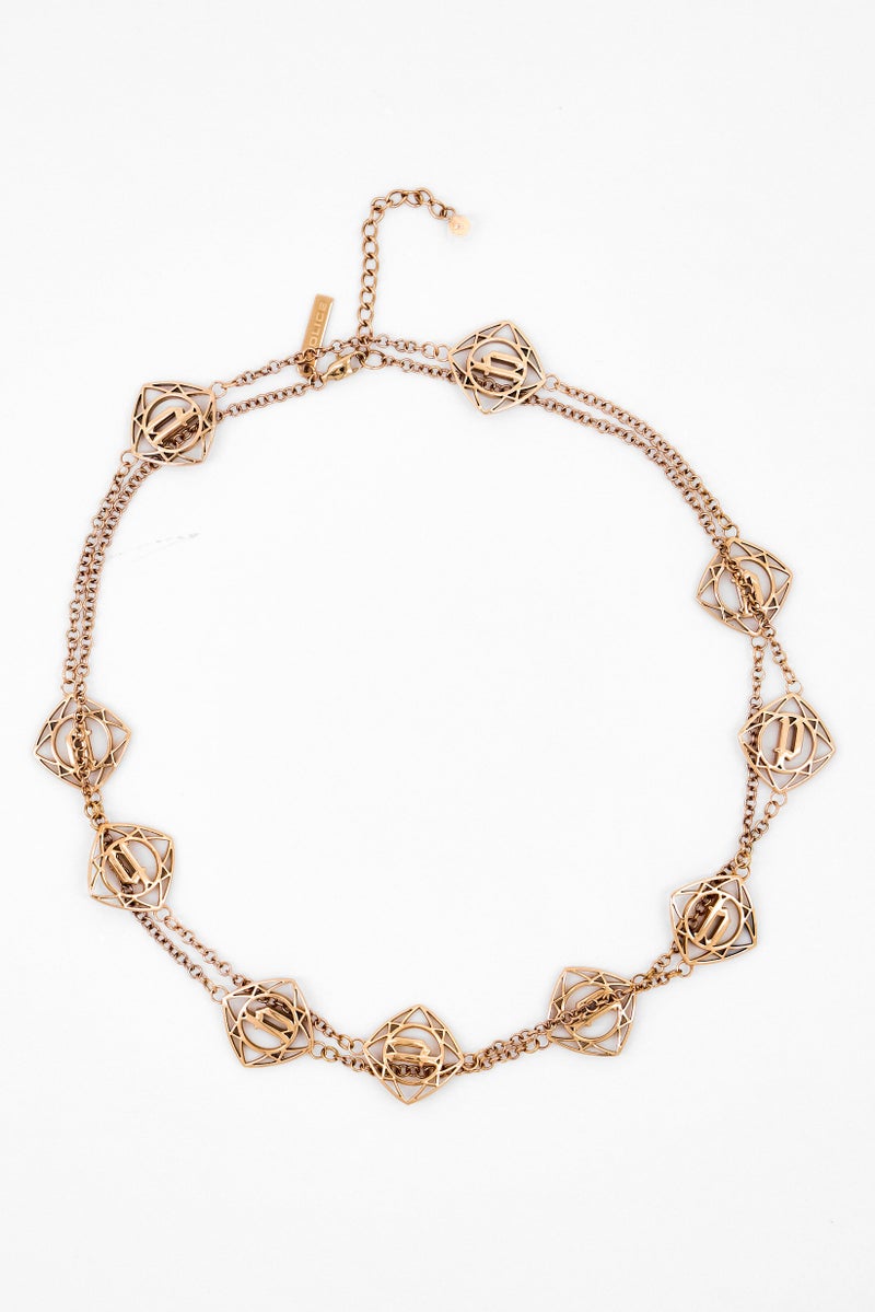 POLICE Women 2Pcs Stainless Steel Necklace And Bracelet Set, Rose Gold - Image 4