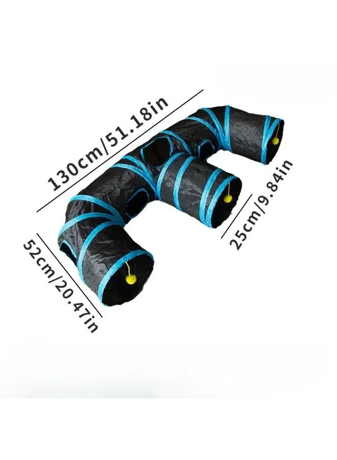 نفق قطط قابل للطي من نوع Y - ممر لعب تفاعلي للقطط المنزلية - Image 4