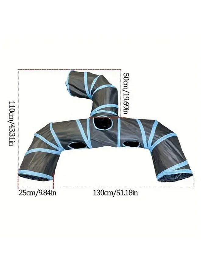 نفق قطط قابل للطي من نوع Y - ممر لعب تفاعلي للقطط المنزلية - Image 3