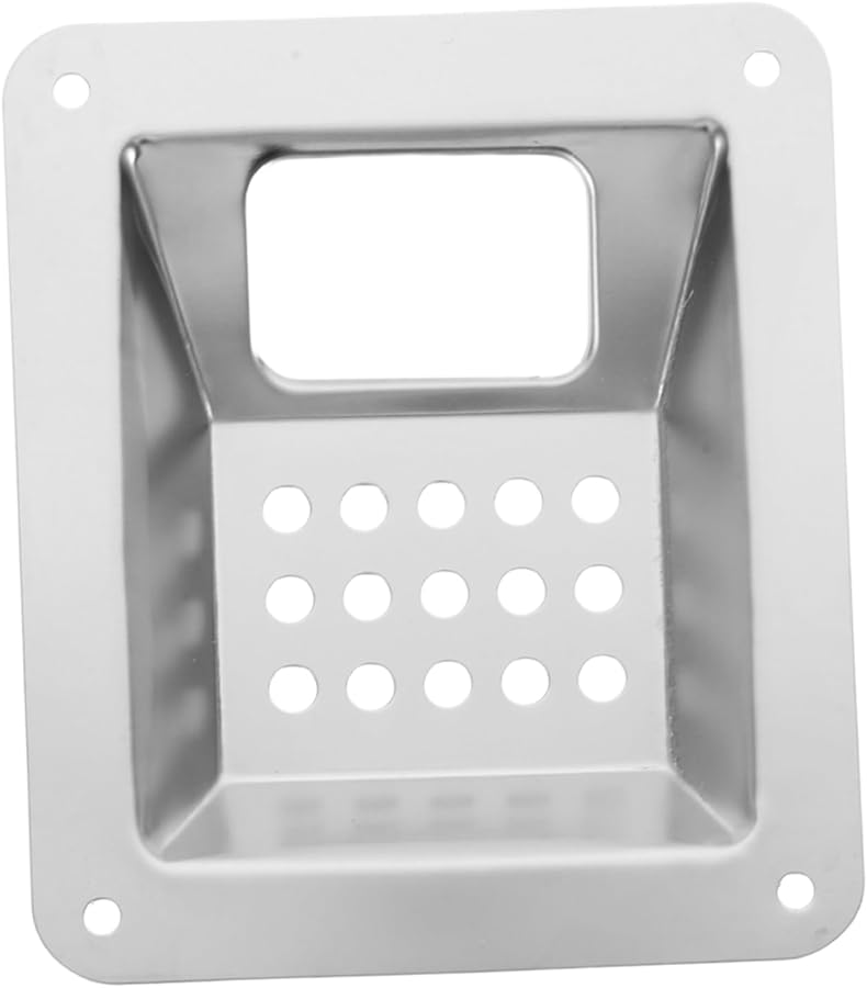 سلة نفايات خارجية من الفولاذ المقاوم للصدأ، قابلة للإزالة، شبكية، على شكل سلة نفايات، مقاس 12.5 × 10.5 × 1.6 سم - Image 2