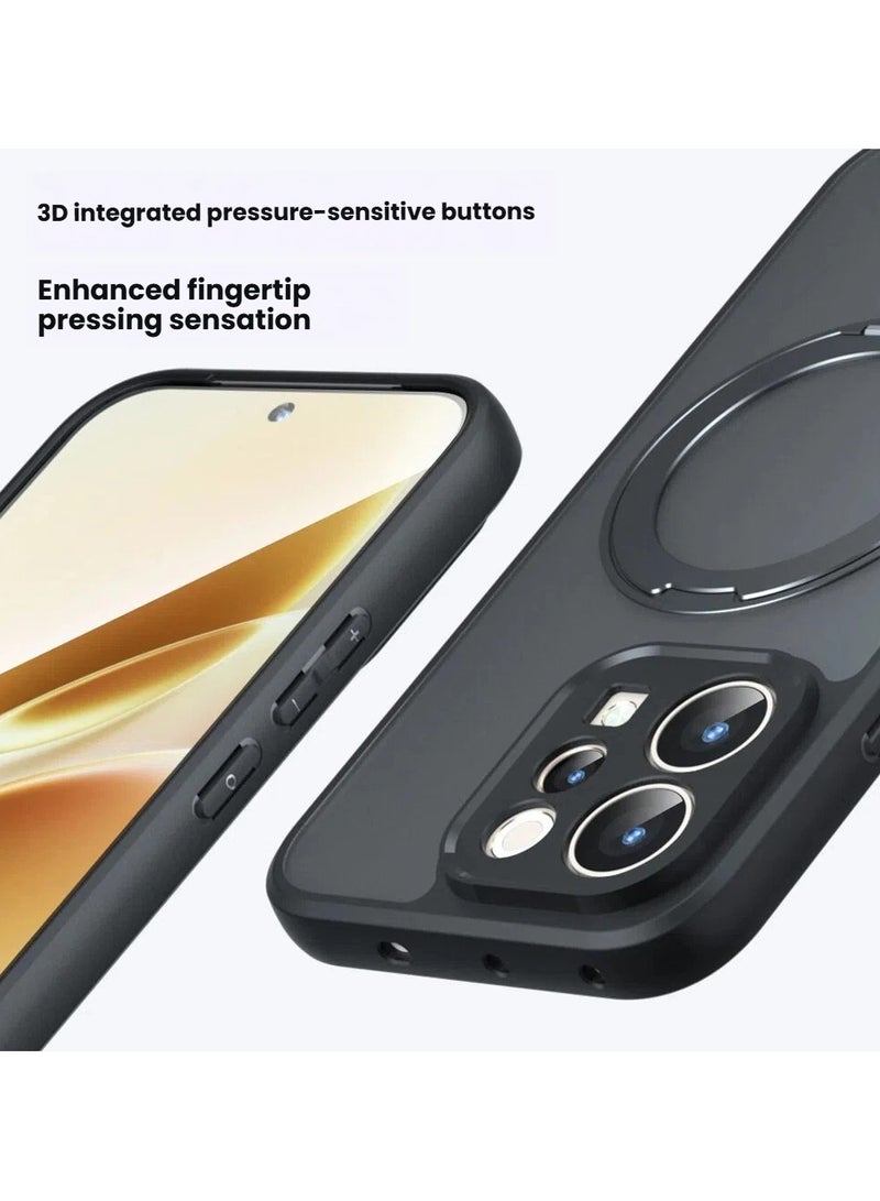 general Magnetic Case for vivo V70, Matte Finish 360° Rotatable Stand, Full Shockproof Protective Cover - Image 2