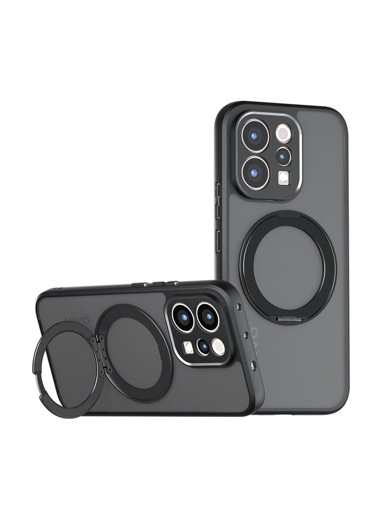 general Magnetic Case for vivo V70, Matte Finish 360° Rotatable Stand, Full Shockproof Protective Cover - Image 1