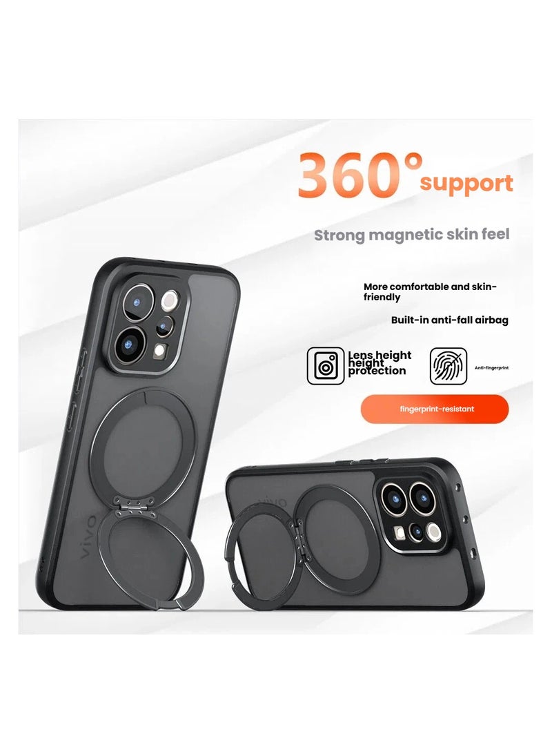 general Magnetic Case for vivo V70, Matte Finish 360° Rotatable Stand, Full Shockproof Protective Cover - Image 4