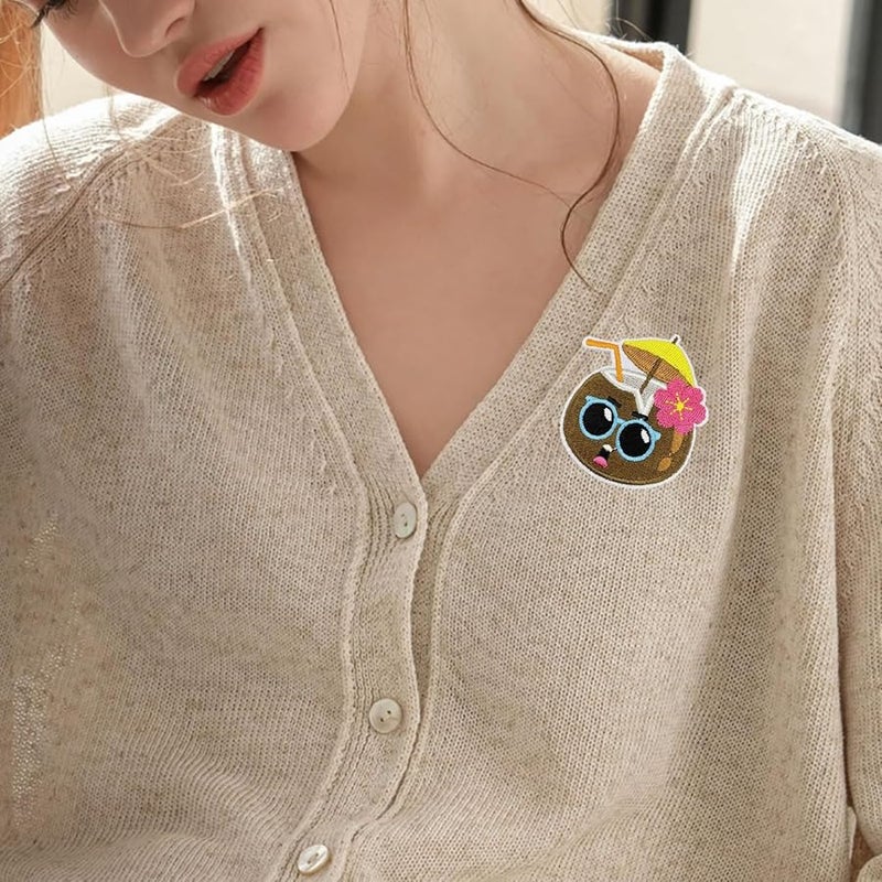 ملصقات حديدية على شكل موضوع عطلة كرتونية 9 قطع لإصلاح القبعات والأحذية والحقائب - Image 5