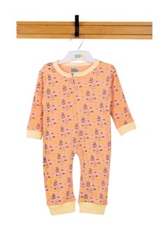 100% Cotton Printed Long Sleeves Jumpsuit/Romper/Sleepsuit For Babies