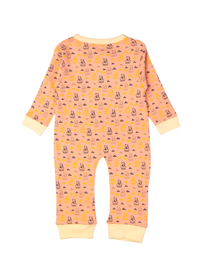 Babies Basic - 100% Cotton Printed Long Sleeves Jumpsuit/Romper/Sleepsuit For Babies - Image 1