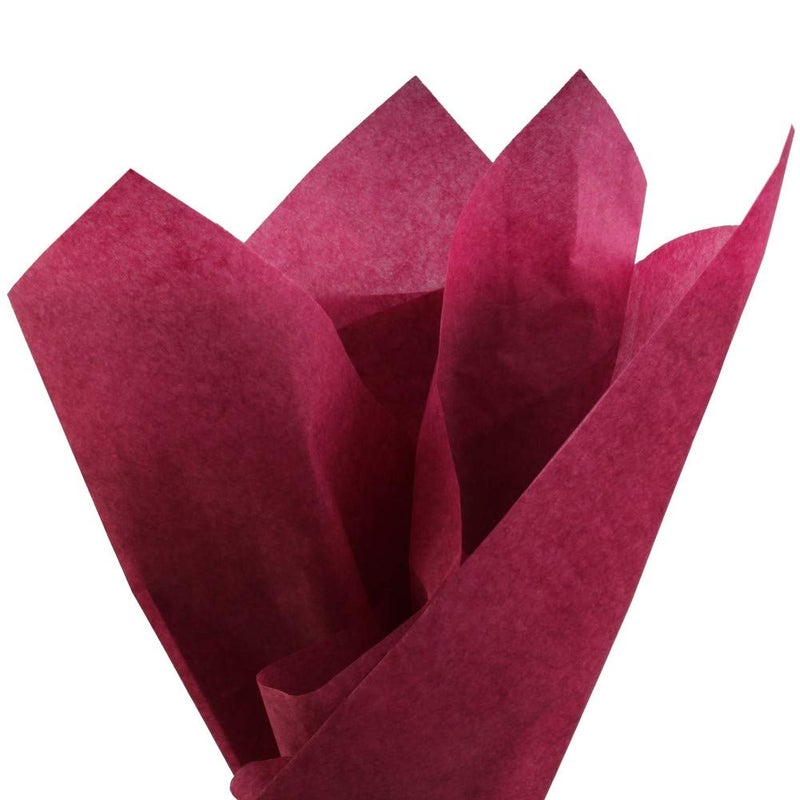 PMLAND 100 Sheets Burgundy Wine Color Tissue Wrapping Paper Bulk 20 x 15 Inches for Gift Favor Bags Boxes Flowers Packaging Crafts DIY Art Projects and Party Decorations - Image 3