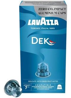 Lavazza Lavazza Dek Decafinato Compatible Capsules With Nespresso 10 Capsules Blue  - Image 1