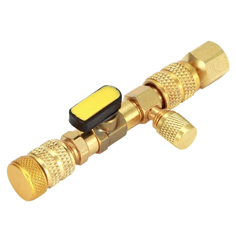 Valve Core Remover With Ball Valve Quarter-Turn Operation - HVAC AC Remove Install Tool for 1/4 in 5/16 in Service Port - Image 2